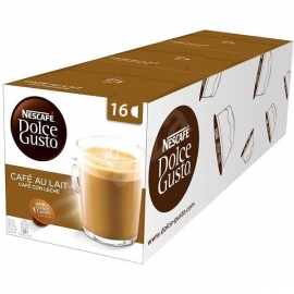 DOLCE GUSTO Capsulas CAFE CON LECHE pack 3x16 - 48 capsulas