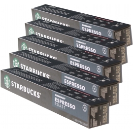 Starbucks Espresso Roast 50 cápsulas de café compatible Nespresso