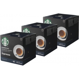 Starbucks Nescafé Dolce Gusto Espresso Roast  Pack 3 x 12 cápsulas