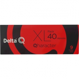 PACK XL 40 capsulas Qharacter, espresso intensidad 9, Delta Q